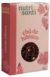 CHÁ DE HIBISCO 100G - NUTRISANTI (3D)