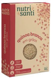 QUINOA BRANCA EM GRÃOS 150G - NUTRISANTI (3D)