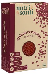 QUINOA VERMELHA EM GRÃOS 150G - NUTRISANTI (3D)